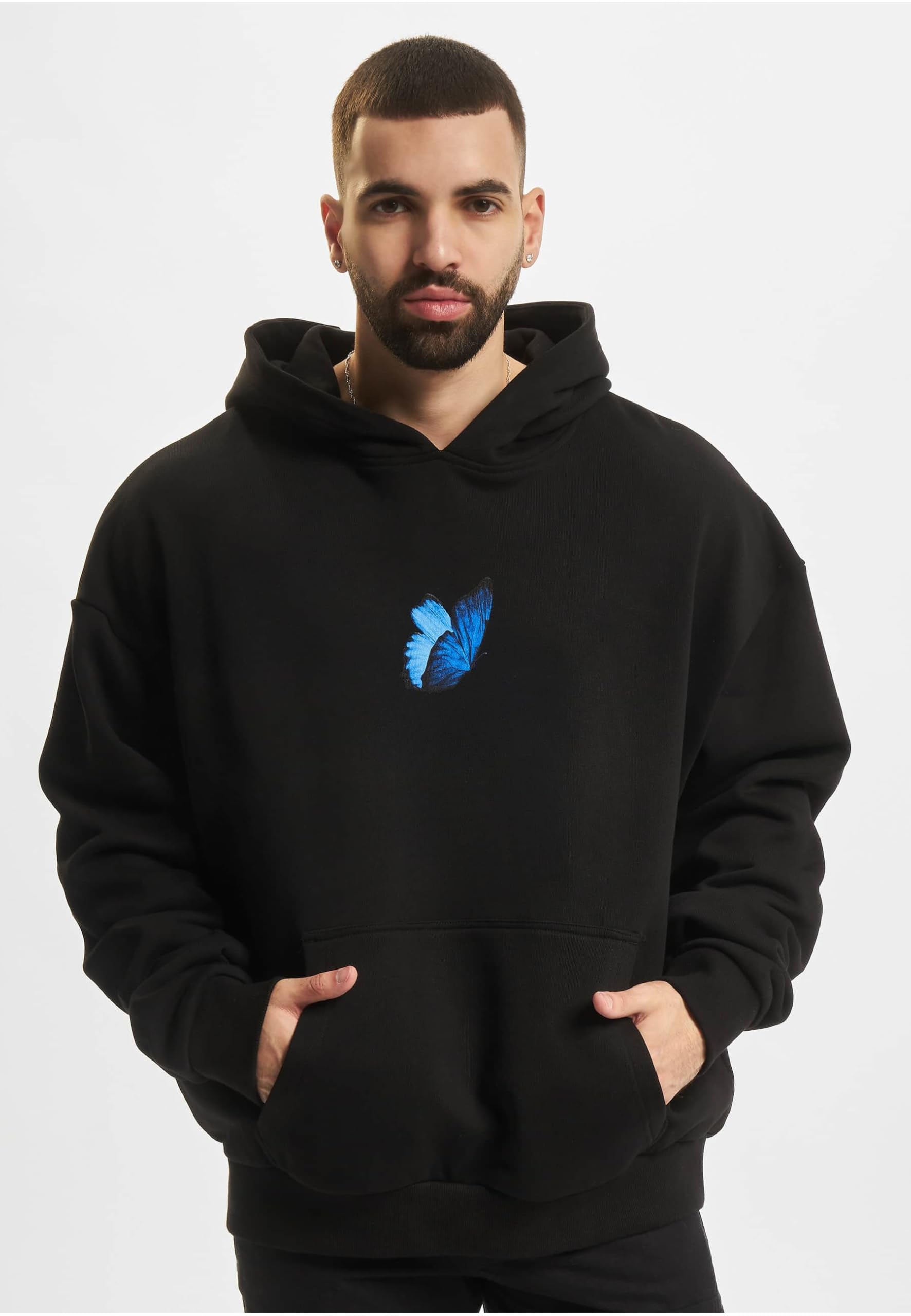 Mister Tee Le Papillon Heavy Oversize Hoody Felpa con Cappuccio Uomo (Pacco da 1)