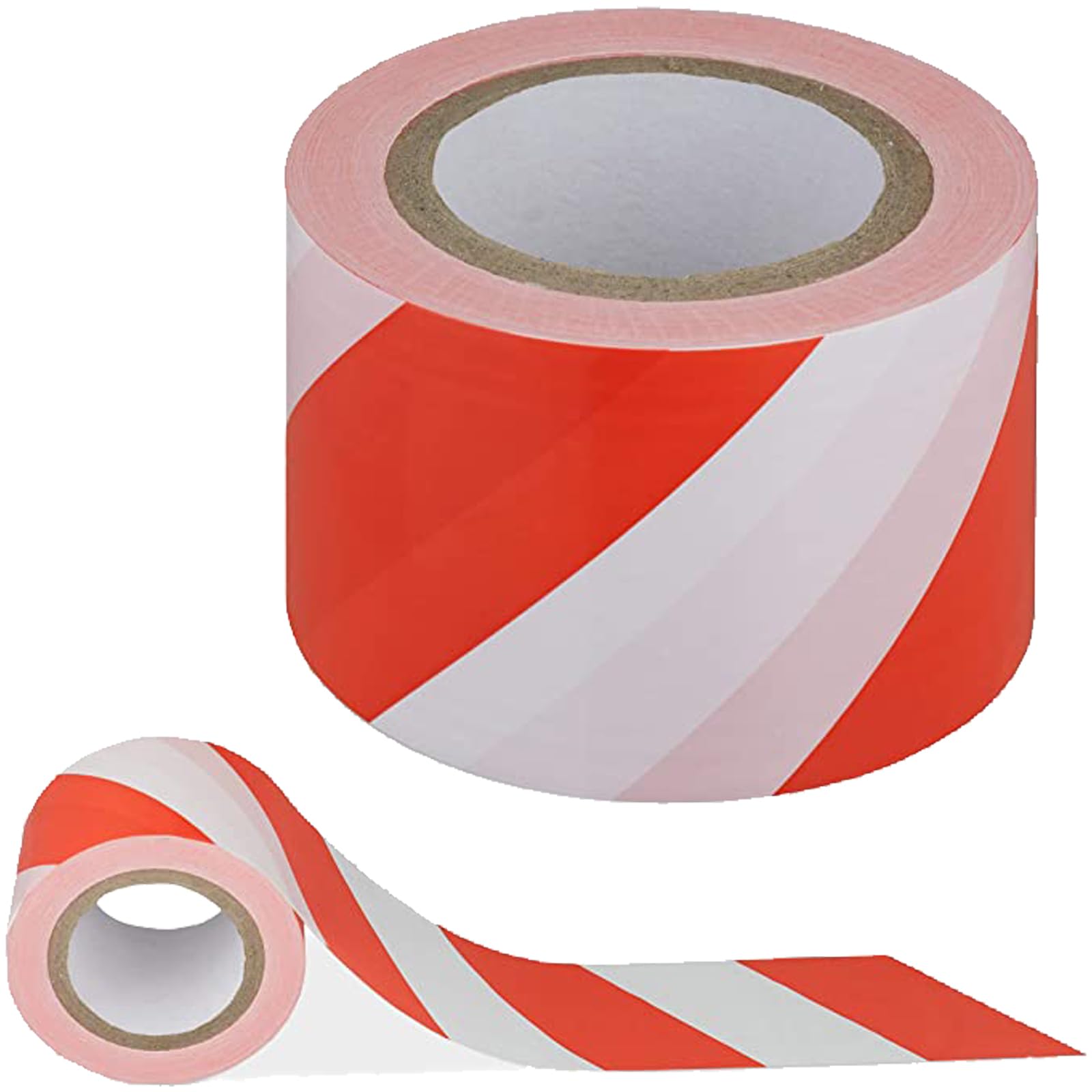 Nastro Segnaletico Bianco Rosso in Polietilene LDPE 200 M x 7 cm Ideale per Segnalare Delineare Zone Pericolose 15 Micron Resistente alla Tensione (36)