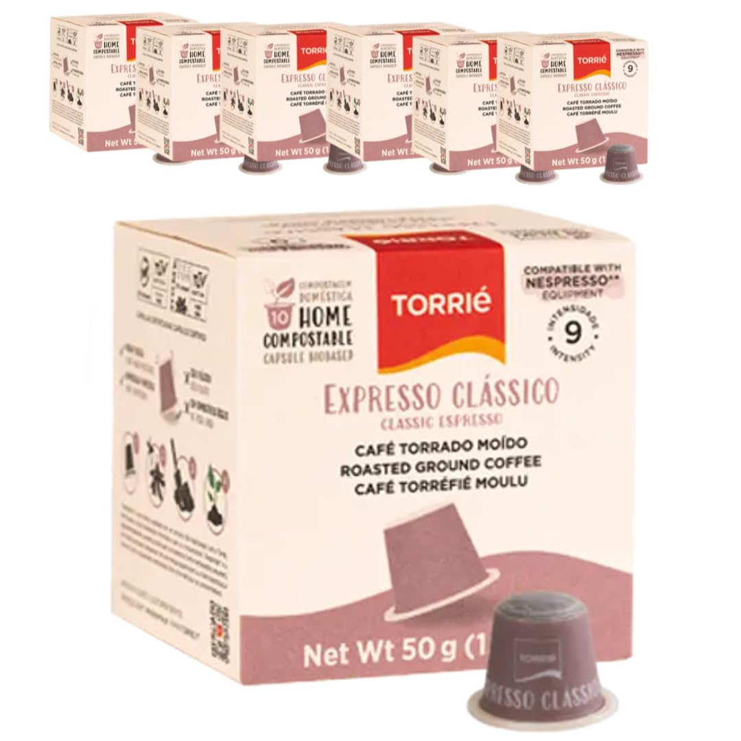 TorriéNespresso Compatible Coffee Pods | Home Compostable Capsules | Classic Espresso (60 pods)