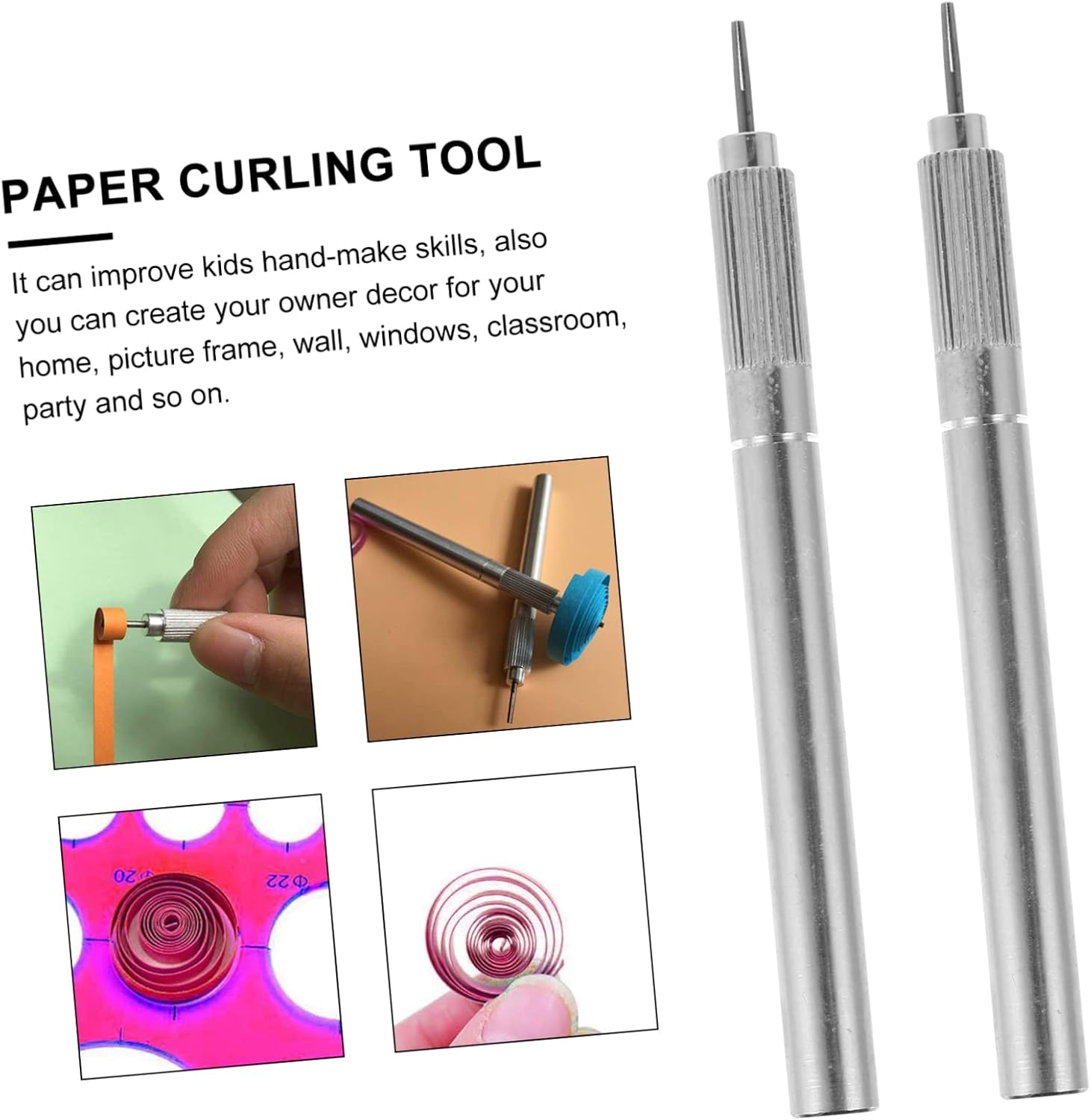 IWOWHERO 2Pcs Durable Paper Quilling Pens for Crafts Unique Design Quilling Tools for Creative Art Projects Present for Craft Lovers