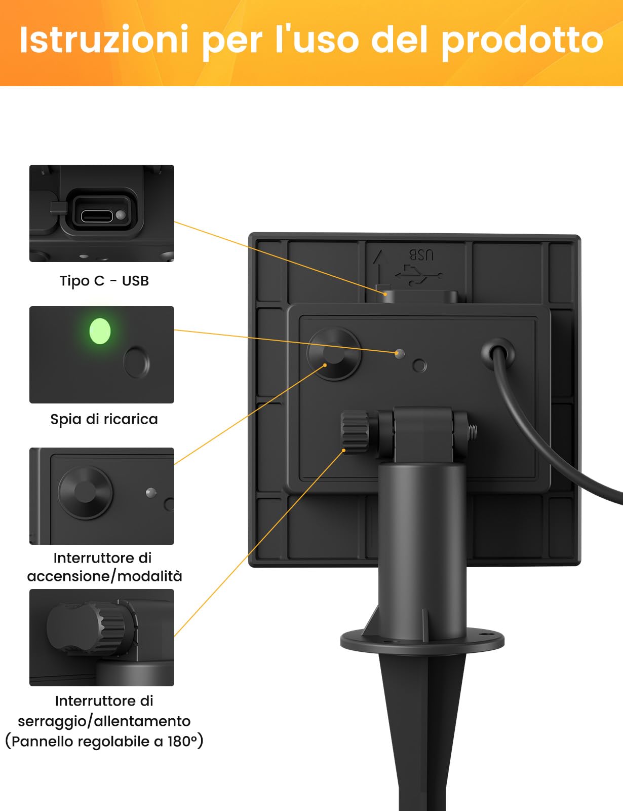 ZOTOYI Catena Luminosa Solare da Esterno 9m, 10+1 LED G40 Tenda Luminosa a Energia Solare con Pannello Regolabile e USB, per Illuminare Balcone e Giardino con 4 Modalità, IP65