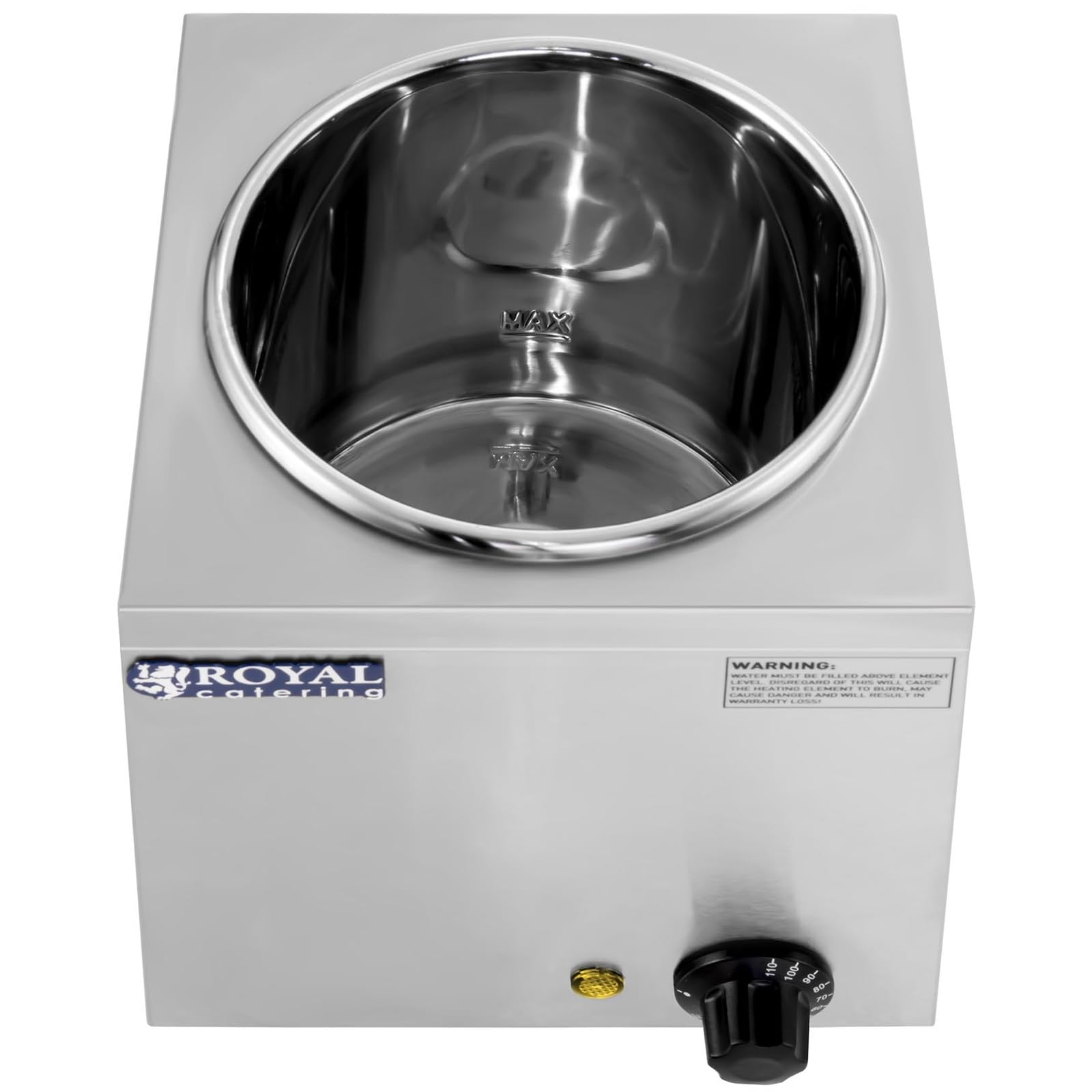 Royal Catering - RCBM-1/4R - Baño María Hotpot - 1 x de 2,75 litros - 150 W