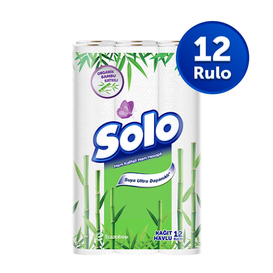 SOLO Bambu Katkılı Kağıt Havlu 12'li