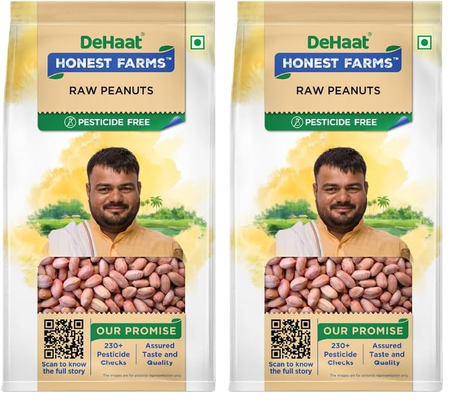 Image of DeHaat Honest Farms Pesticide Free Raw Peanuts 500 GM (Pack of 2)
