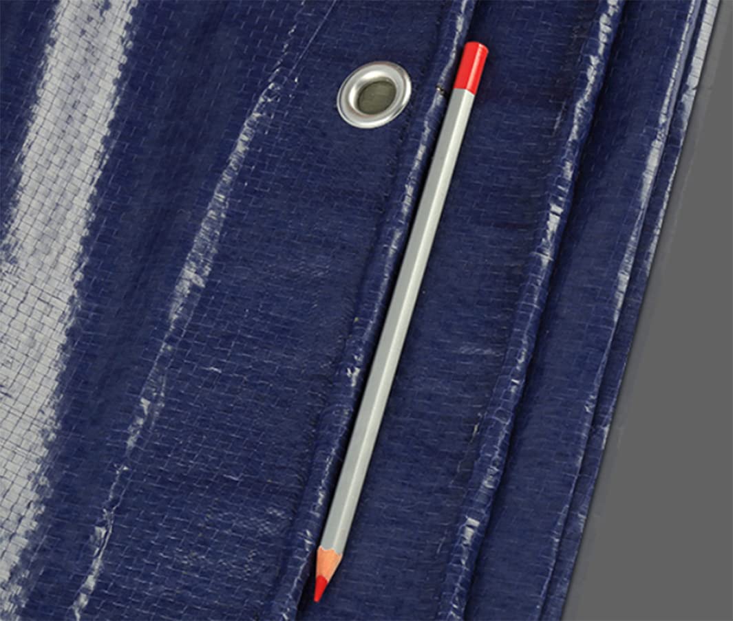 Accompagner 20Mil Heavy Duty Oxford Tarp – 7x12 FT, Waterproof & Puncture-Resistant With Reinforced Webbing Loops (No Rusty Grommets!)