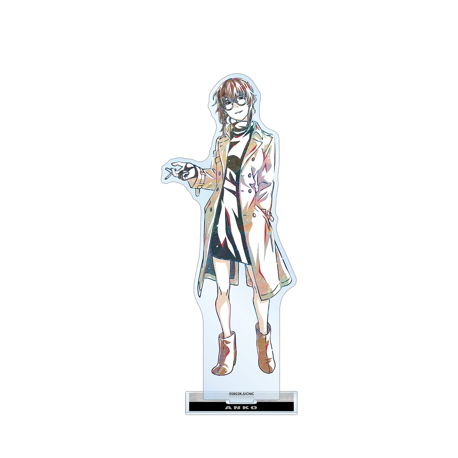 サイン入り よるとあさの歌 はらだ メタリック ポスター 限定 レア よふかしのうた まるっとスタンドキーホルダー /02 朝井アキラ