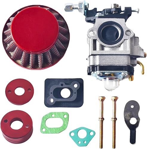 Kit de mejora de carburador de 15 mm Carb Carburador Filtro de aire Manguito Tubo de entrada Pila de aleación PARA 2 tiempos 33 cc 43 cc 47 cc 49 cc