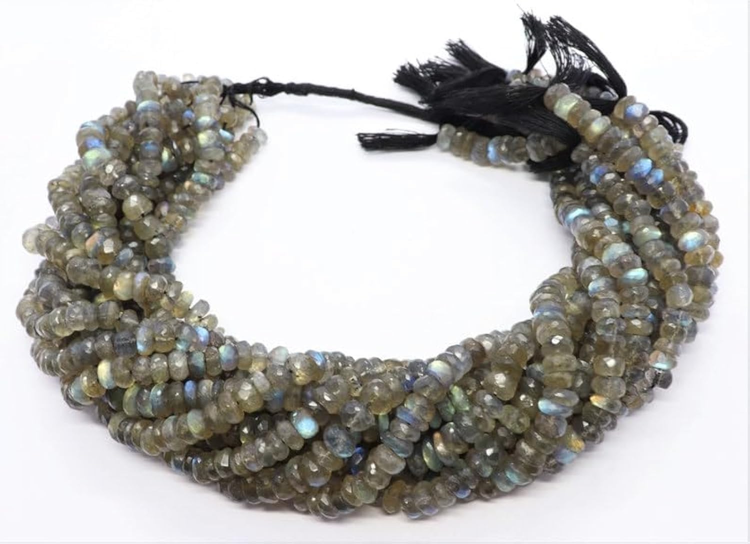 Perles de labradorite facettées 6-7mm pour créer vos bracelets bohèmes au quotidien