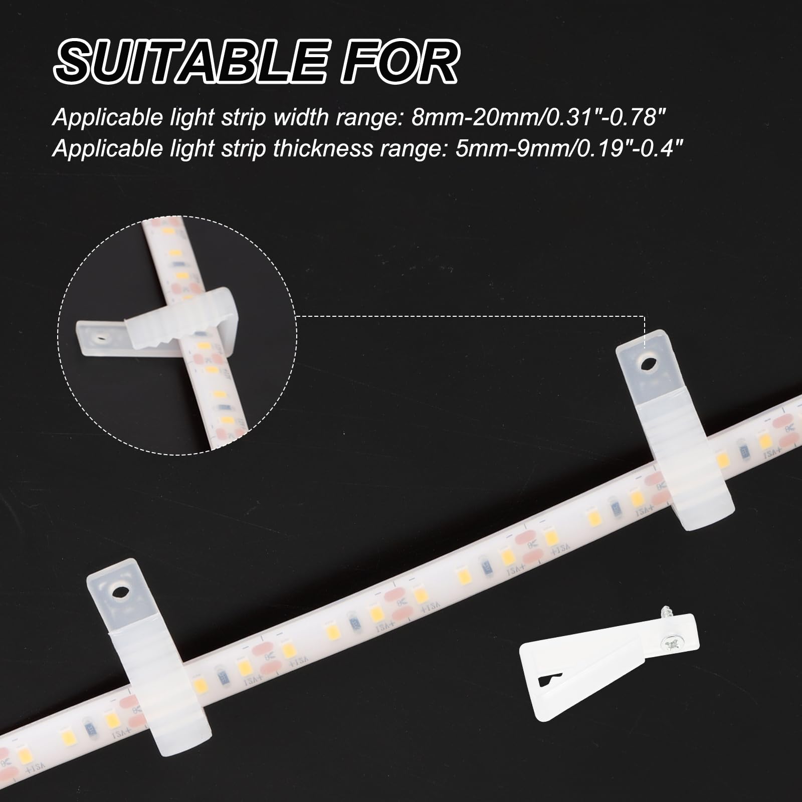 PATIKIL LED Strip Light Clips - Image 3