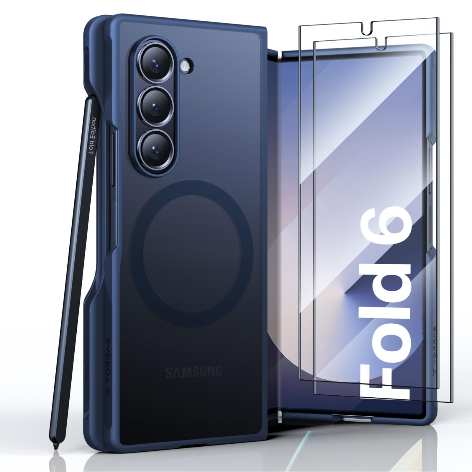 Amazon.com: TORRAS Blue for Samsung Galaxy Z Fold 6 Case(ONLY