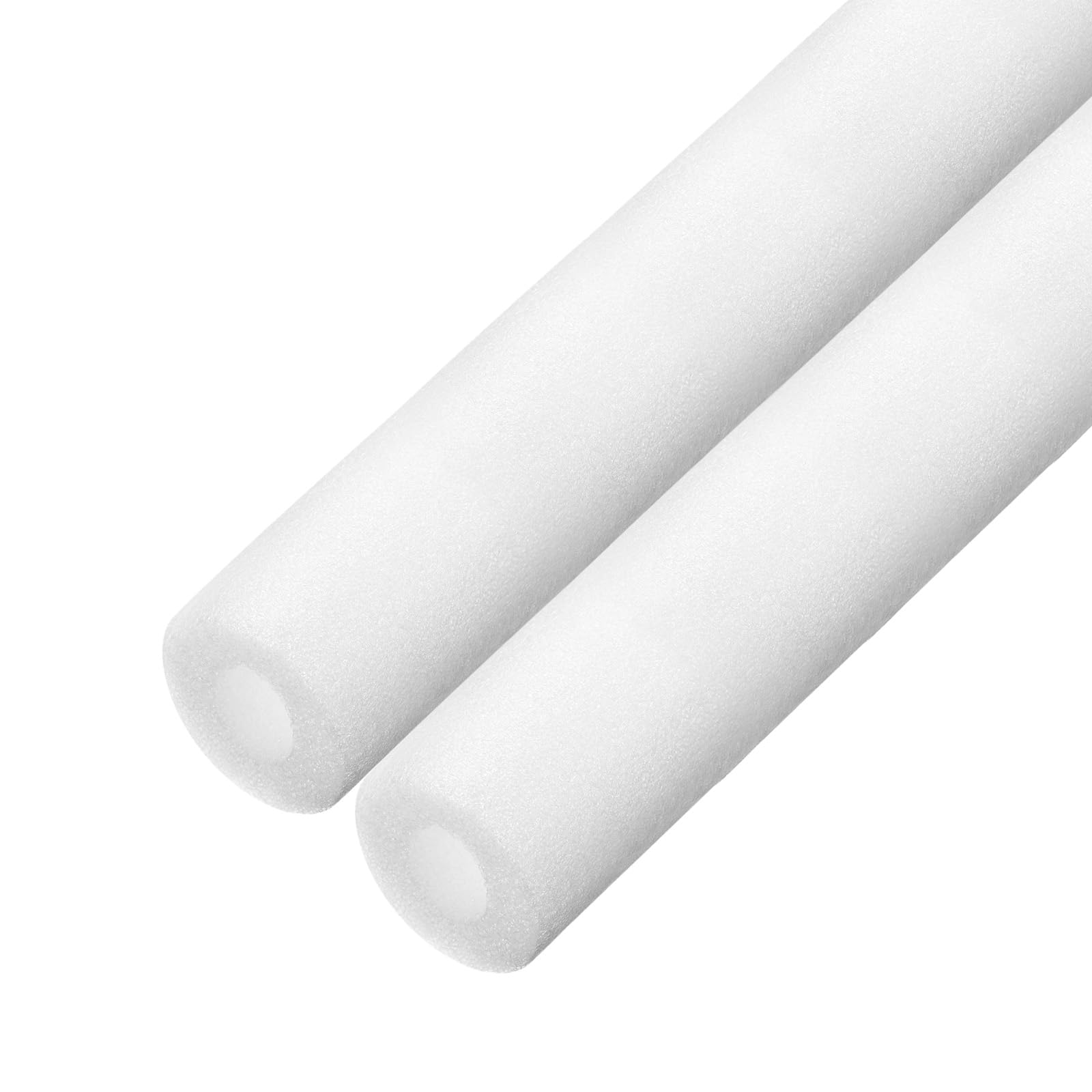 MECCANIXITY 2pcs Pipe Insulation Foam Tube Pipe Lagging 20mm(13/16 Inch) ID 30mm OD 3ft Freeze Protection for Copper Pipe, White