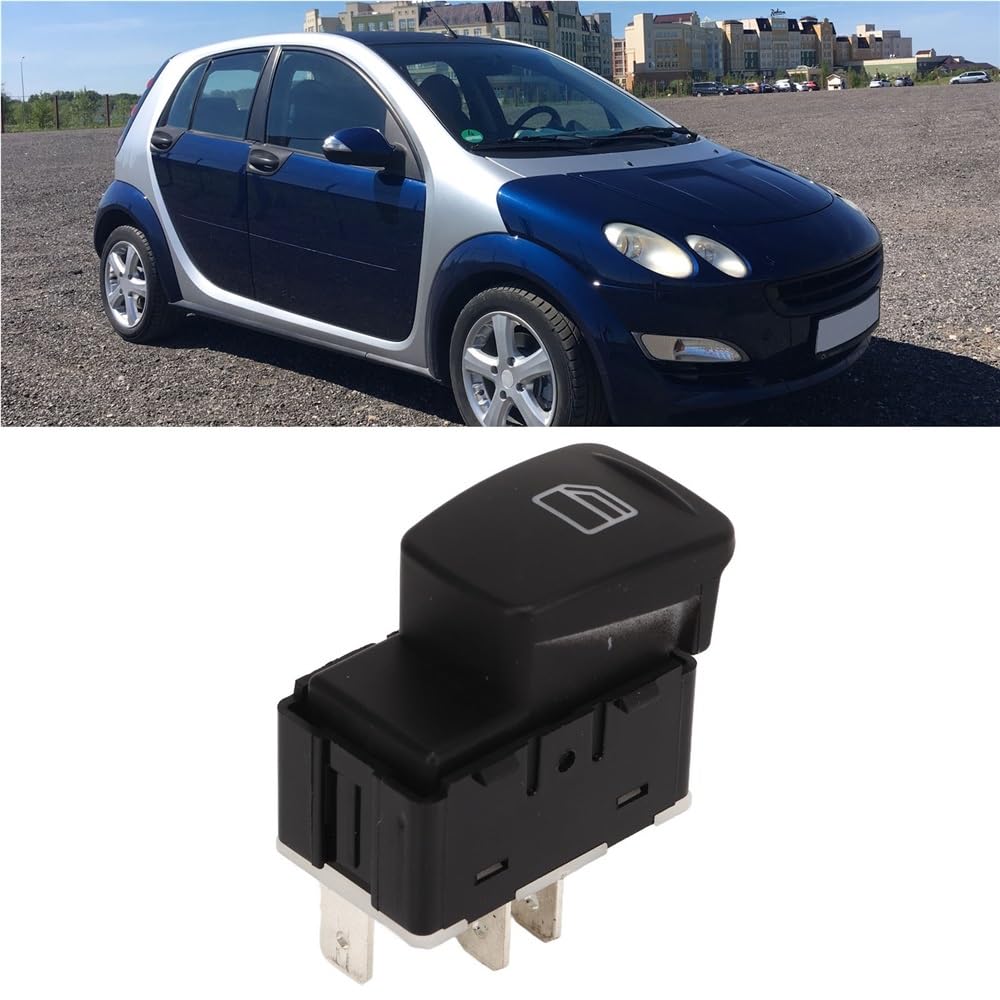 Interrupteur Lève-vitre électrique - 2 Pièces - Pour Smart 454 Forfour - Remplacement Bouton Principal De Commande - Sensible Et Rapide