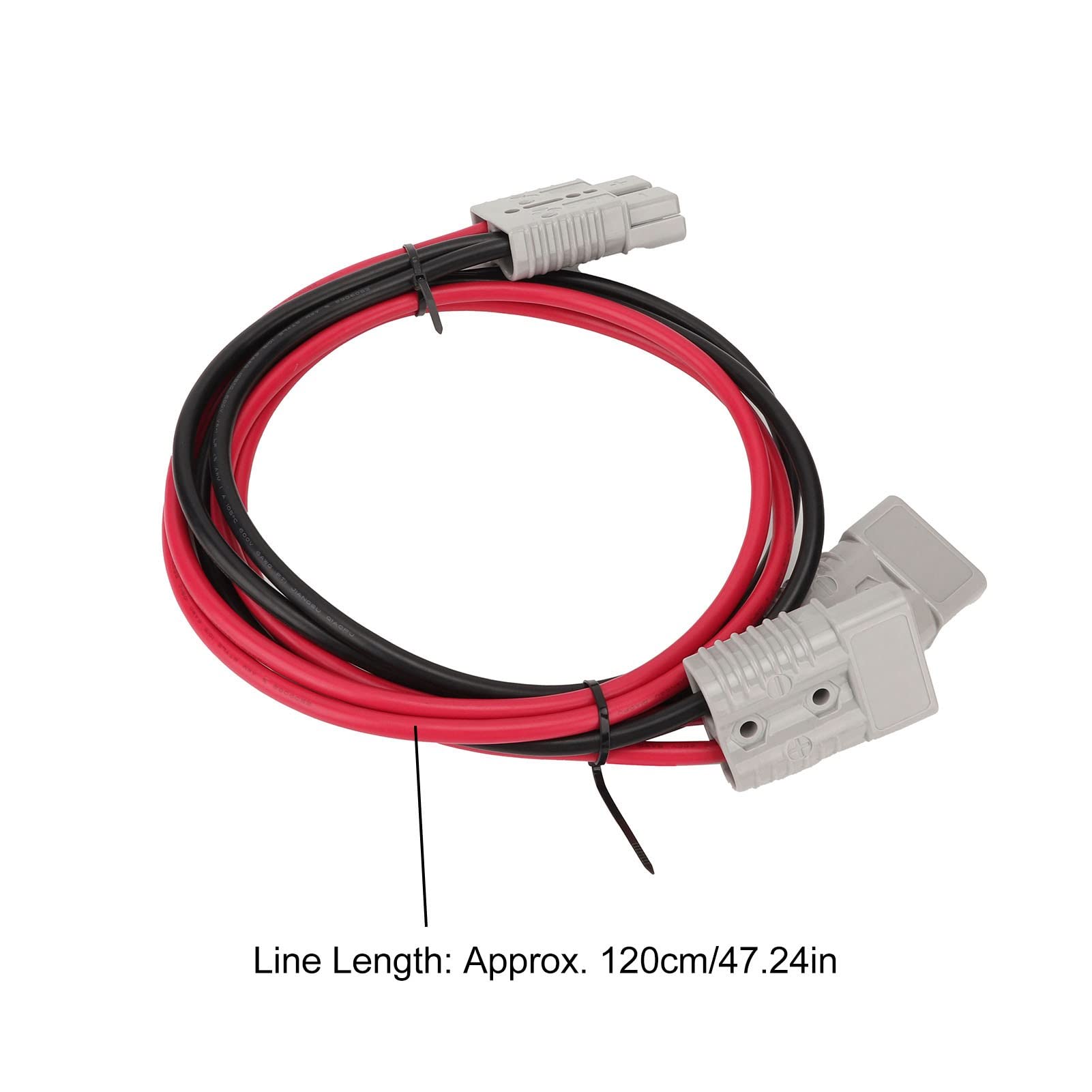 Bediffer Kabel łączący do ładowania Akumulatora Trwały Przewód Wysokiej Częstotliwości 6AWG do zastosowań w Przemyśle Motoryzacyjnym o Długości 120 Cm