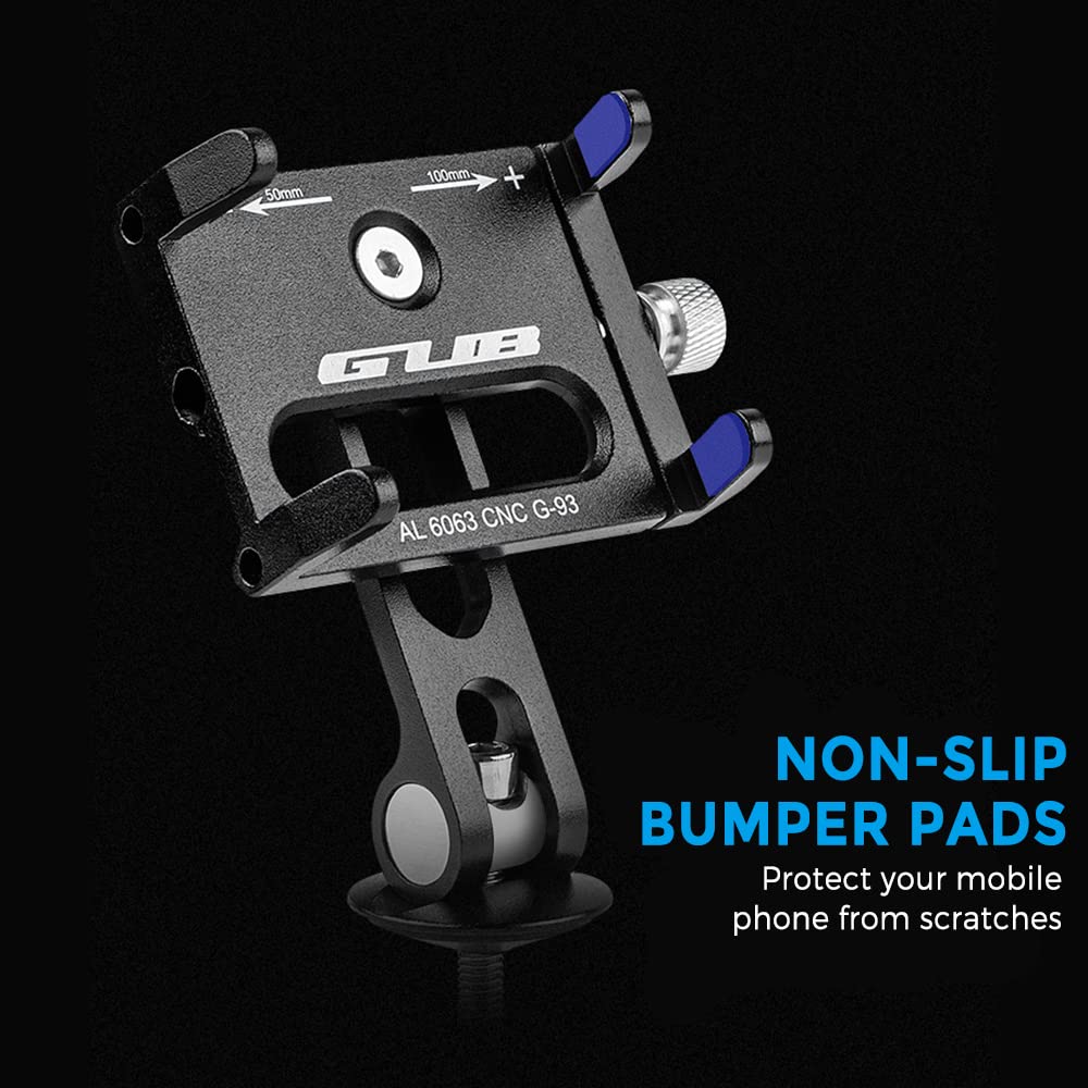 Soporte Universal para Teléfono Móvil de Bicicleta y Moto - Ajustable 3,7-7,2 Pulgadas, Aluminio, para Mountain Bike