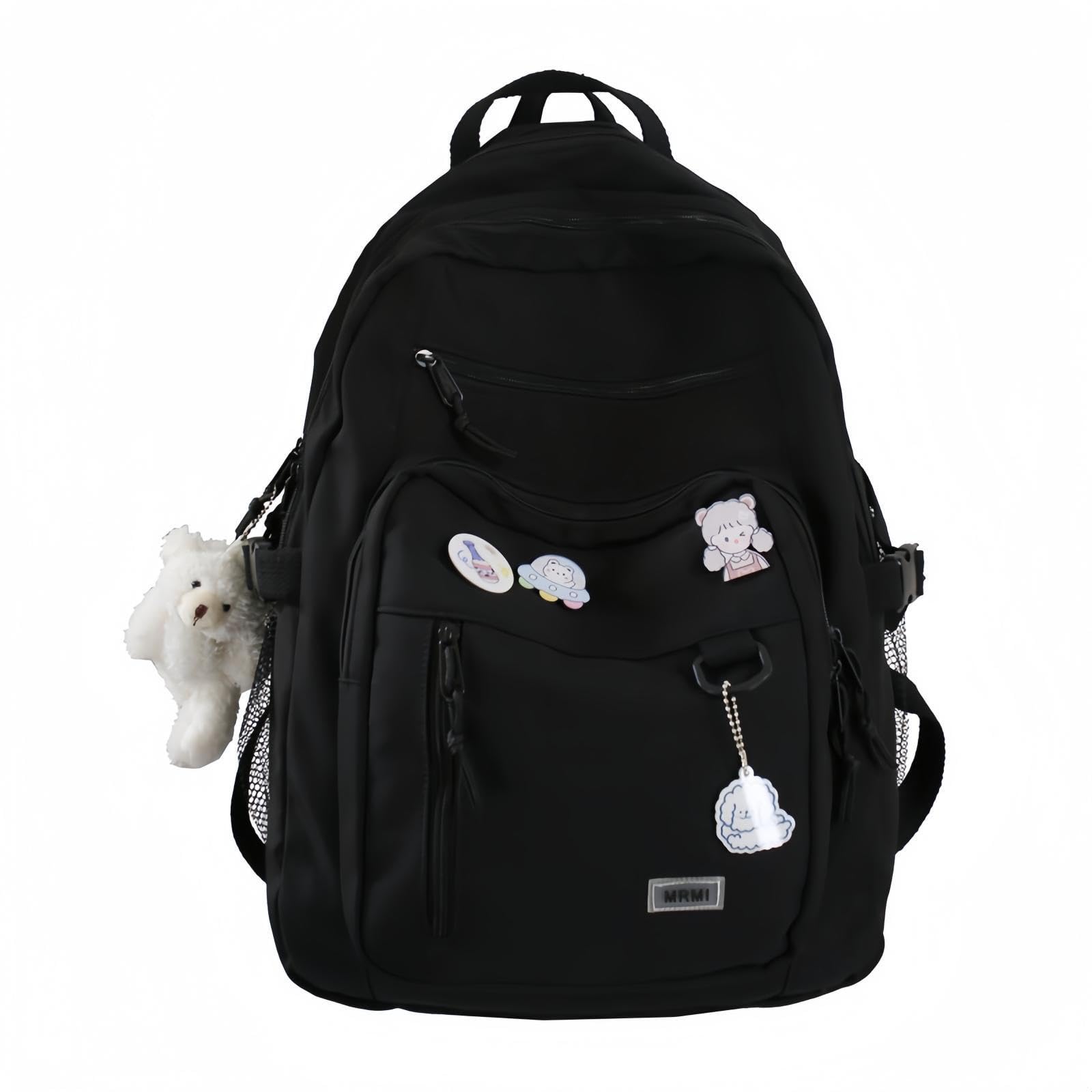 See full amazon price history chart for Xfopz Cute Aesthetic Backpack for Teen Girls Middle School Bag Student Laptop White Backpacks With Cute Pin accessories (Black) Xfopz Cute Aesthetic Backpack for Teen Girls Middle School Bag Student Laptop White Backpacks With Cute Pin accessories (Black) (B0D2KYF3KN) Amazon Price History, Amazon Price Tracker