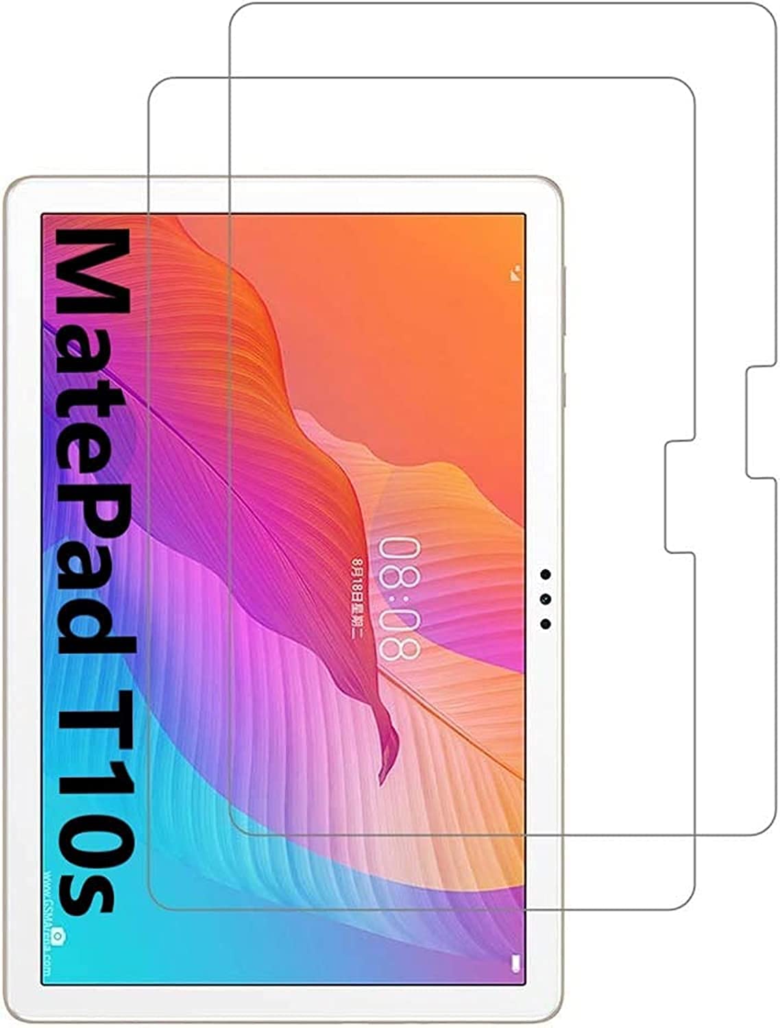 Muzz Tempered Glass Screen Film Guard MediaPad T 10s for MatePad T10s 10.1in 2020 (Pack of 2)