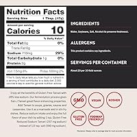 Vista 2 de San-J - Salsa de soja Tamari sin gluten con un 28% menos de sodio - Especialmente elaborada - Hecho con 100% soja - Envase de 64 oz