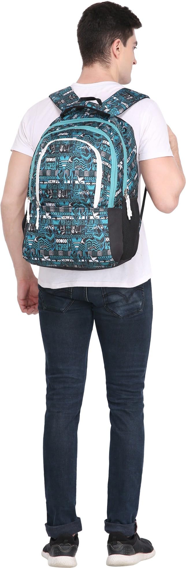 Casual Waterproof Laptop Backpack for Men Women Boys Girls | School College Office Travel Bag with 15.6 Inch Laptop Compartment, 3 Compartments, Water Resistant Unisex Backpack Blue-image-23