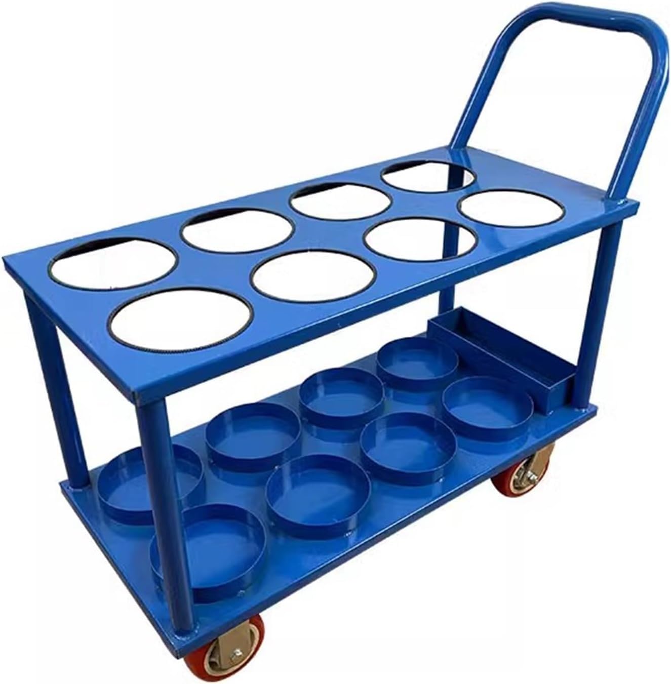 WQPMNYG Oxygen Tank Cart on Wheels for Laboratory and Hospitals, Gas Cylinder Storage Rack Trolley with High Capacity