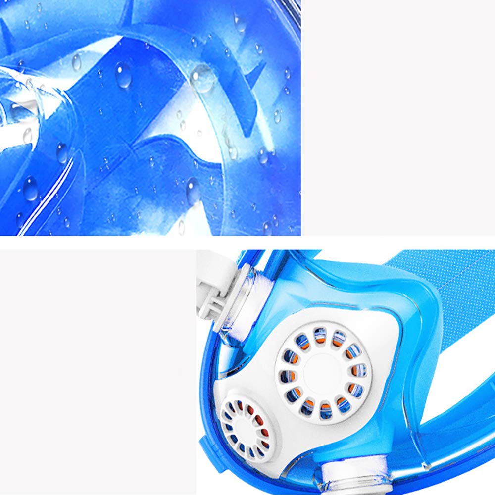 Snorkel Mask Pliable 180 Vue Panoramique Masque de Snorkeling à Respiration Libre avec Support de Caméra Amovible en Rose