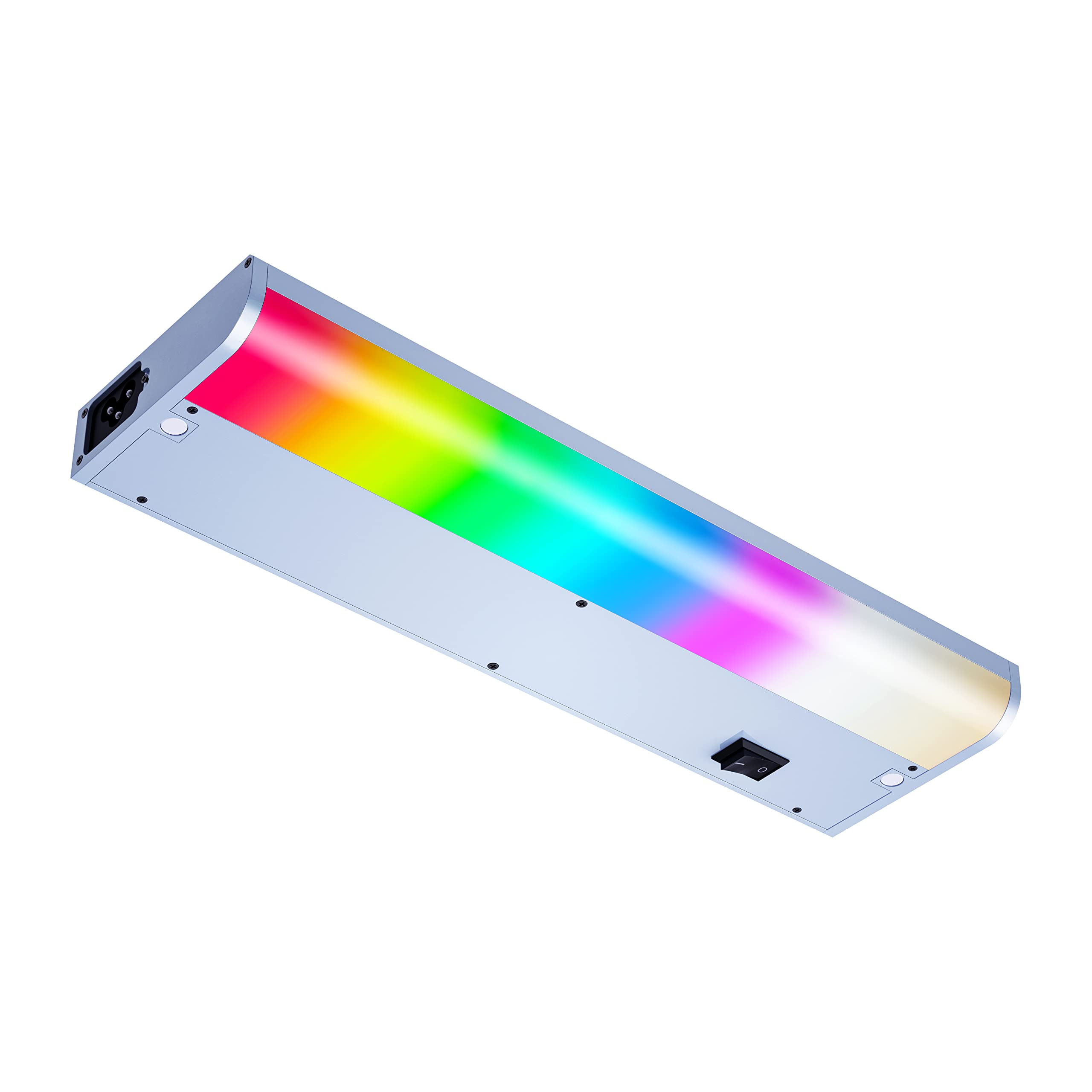 LAMPAOUS LED Under Cabinet Lighting Hardwired,White and RGB Multi Colored Smart Cabinet Lights with Remote App, Alexa and Google Compatible WiFi Blutooth Wireless Undermount Lamp for Kitchen