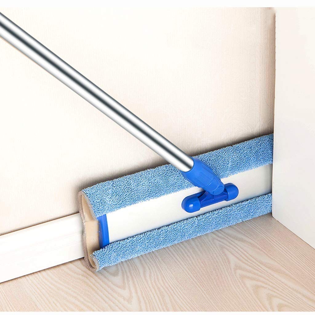 Fregona: fregona de Microfibra Profesional, Almohadilla con Mango de Acero Inoxidable, recambios de paño de Microfibra gratuitos y 1 Estropajo para Eliminar la Suciedad Incluido