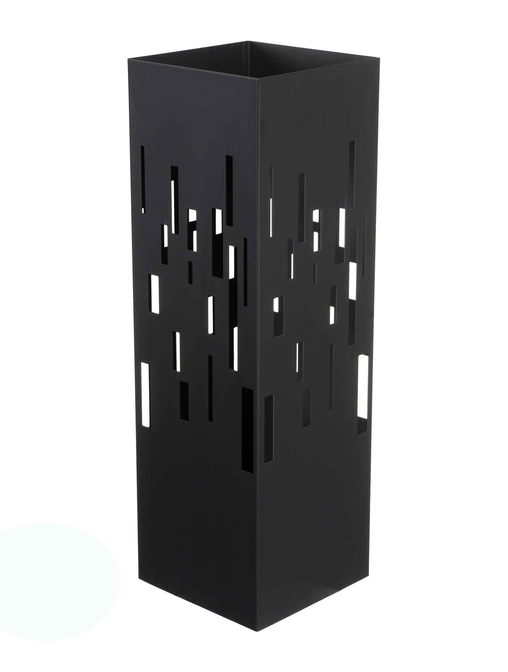 HERSIG - Paraguero Metálico - Paragueros Modernos y Decorativos - Paragueros Originales para Entrada, Recibidor, Oficina o Comercio | Paragüero de Diseño Elegante y Funcional - Diseño Moderno - Negro