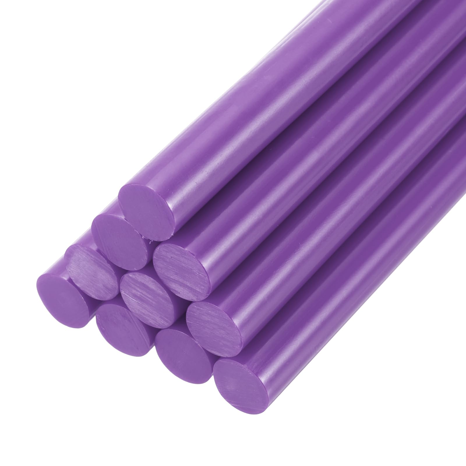 PATIKIL Hot Glue Sticks for Glue Gun, 10 Pcs Colored Hot Melt Adhesive Glue Sticks Bulk for DIY Projects Craft Art Decoration Home Repairs, Dark Purple (20omm x 11mm)