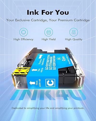 Miniatura 2 de INK4U Cartuchos de tinta compatibles LC75 de repuesto para Brother LC75 LC71 LC79 XL para impresora MFC-J6510DW MFC-J6710DW MFC-J6910DW MFC-J280W