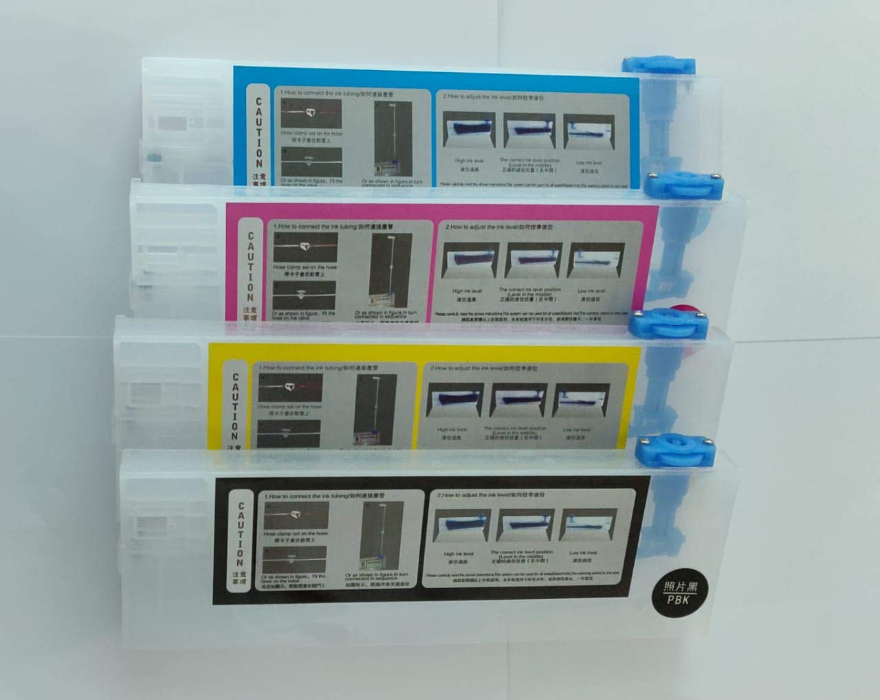 Chromojet Bulk Ink Cartridges 220ML For Mimaki/Mutoh/Roland and Other Eco-Solvent printers Per 1PC