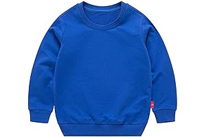 Unisex Toddler Long Sleeve Crew Neck Sweatshirt in Royal Blue
