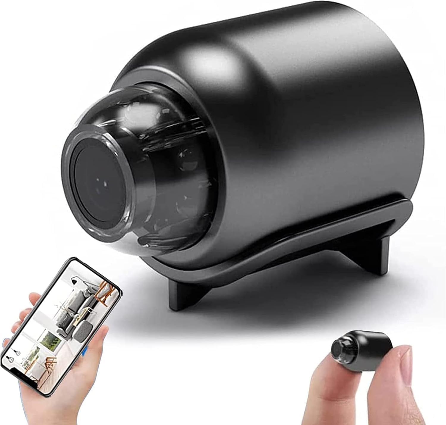 Mini Spy Camera, HD 1080p, 140° Wide Angle, Night Vision, Motion Detection, WiFi, TF Card Slot,1080p HD Mini WiFi Camera 34mm x 40mm-image-6