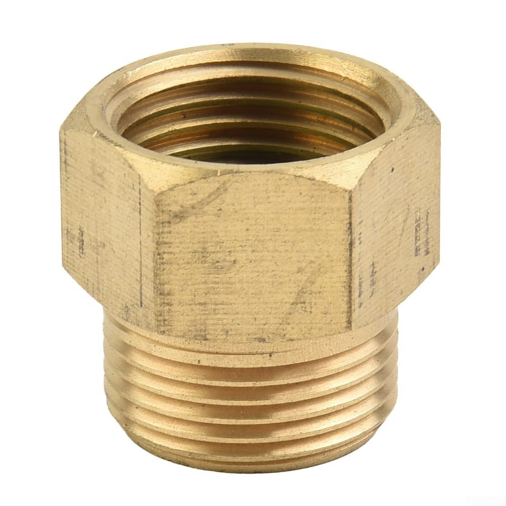 Adaptateur M22 x 1,5 vers G 1/2" femelle en laiton pour nettoyeur haute pression, lance de nettoyeur haute pression, max 400 bar