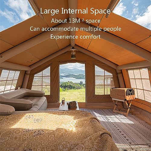 Carpa inflable grande para camping con estructura de aire integrada miniatura 4