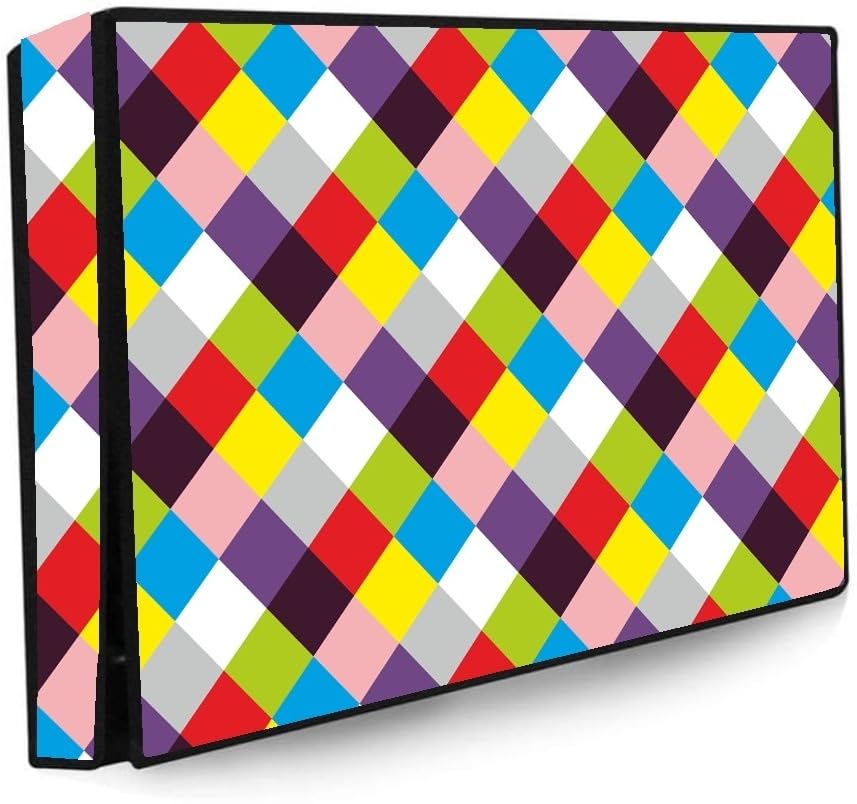 WACKY 43 Inch Smart LED TV Cover PVC Waterproof Printed With Transparent Polythene Layer Compatible for Sony, Mi, Kodak and Samsang Smart LED TV - LED_43-Muti-Strip_P1