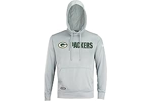 Green Bay Packers NFL Men's Cool Grey Gametime Pullover Performance Hoodie