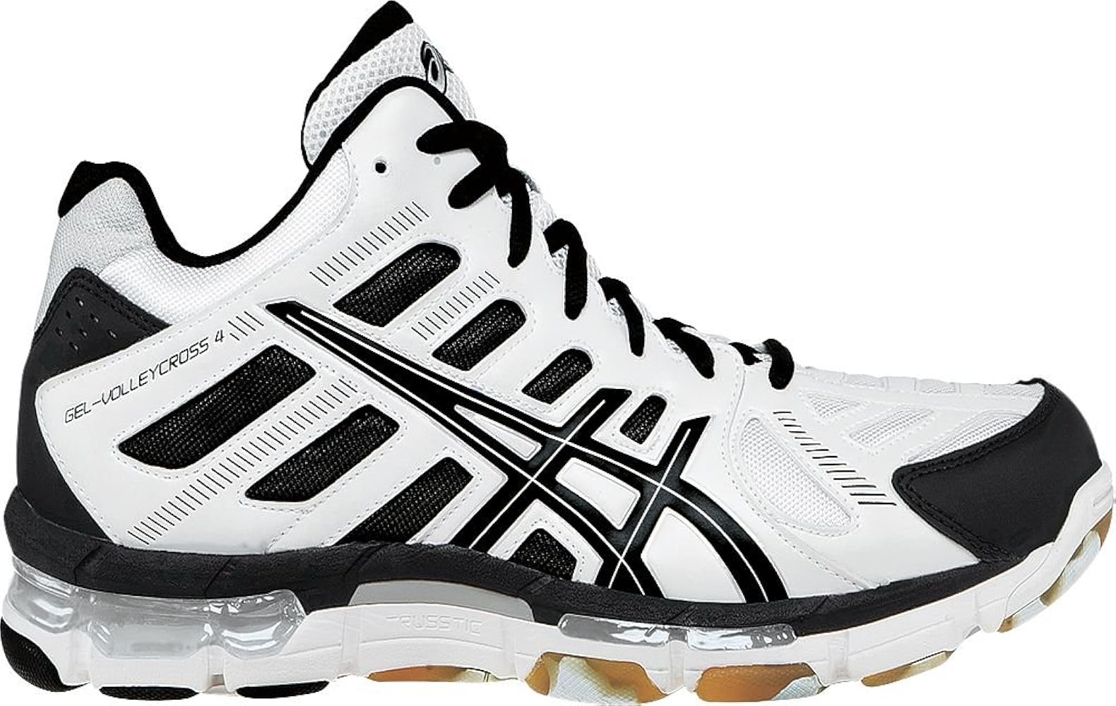 ASICS Men's Gel-Volleycross 4 MT Volley Ball Shoe,White/Black