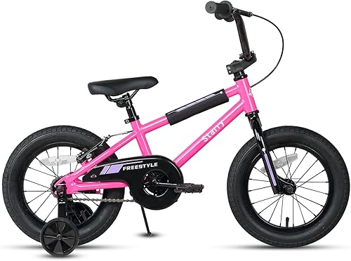 Miniatura 5 de cubsala Starry - Bicicleta para niños de 12, 14 y 16 pulgadas, estilo BMX, con ruedas de entrenamiento, freno para niños de 1 a 8 años, varios