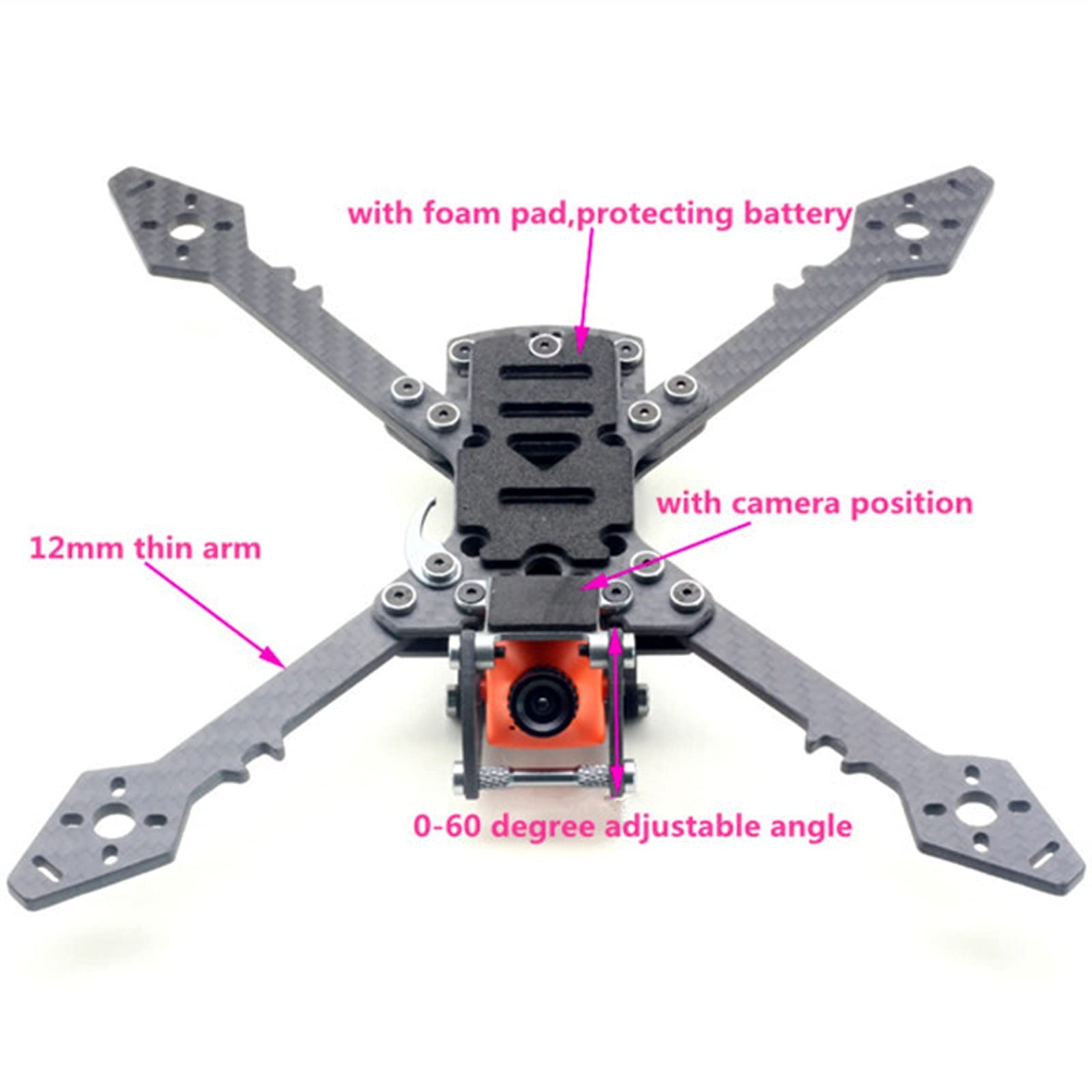 Freestyle 250 248mm z włókna węglowego odporny na upadek True X
