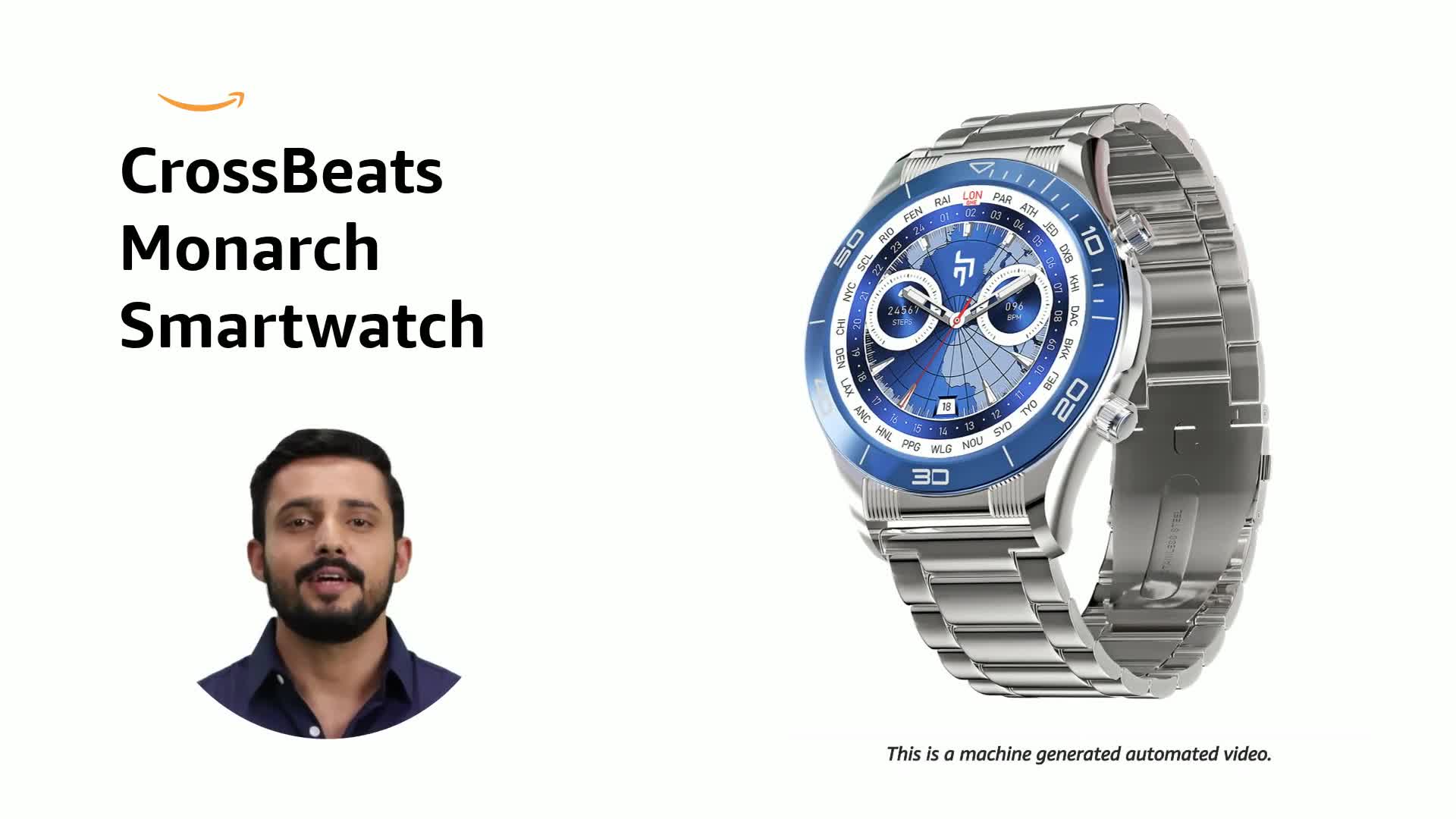 CrossBeats Monarch 1.43” UHD Infinite Display Smartwatch| Advanced