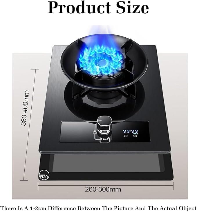 Estufa de 1 Puesto a Gas, 5.2KW, Vidrio Templado, Protección por Apagado miniatura 3