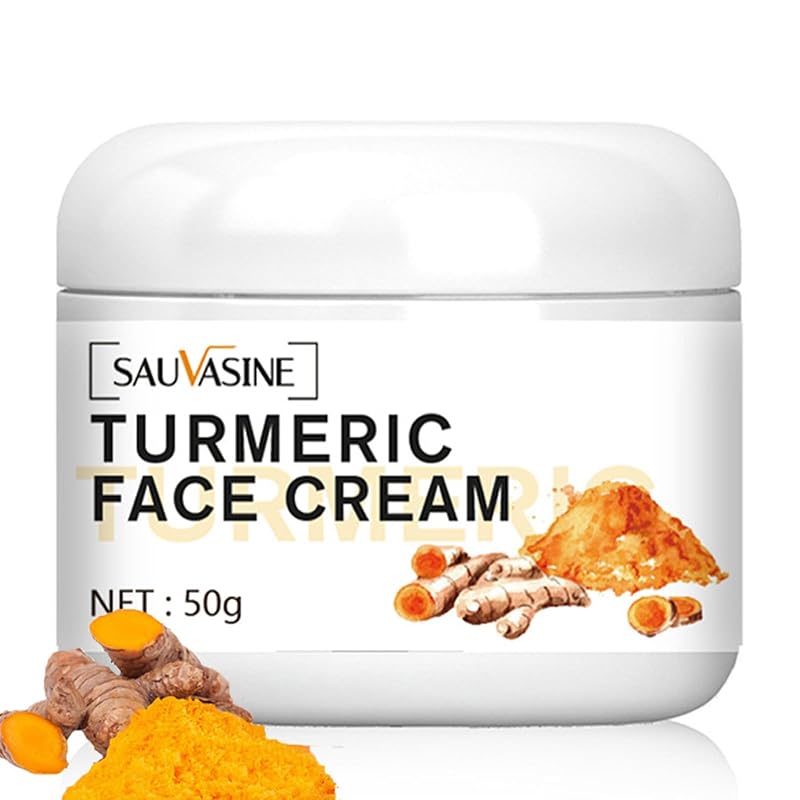 Creme facial de cúrcuma paminify para pele seca, 50 g