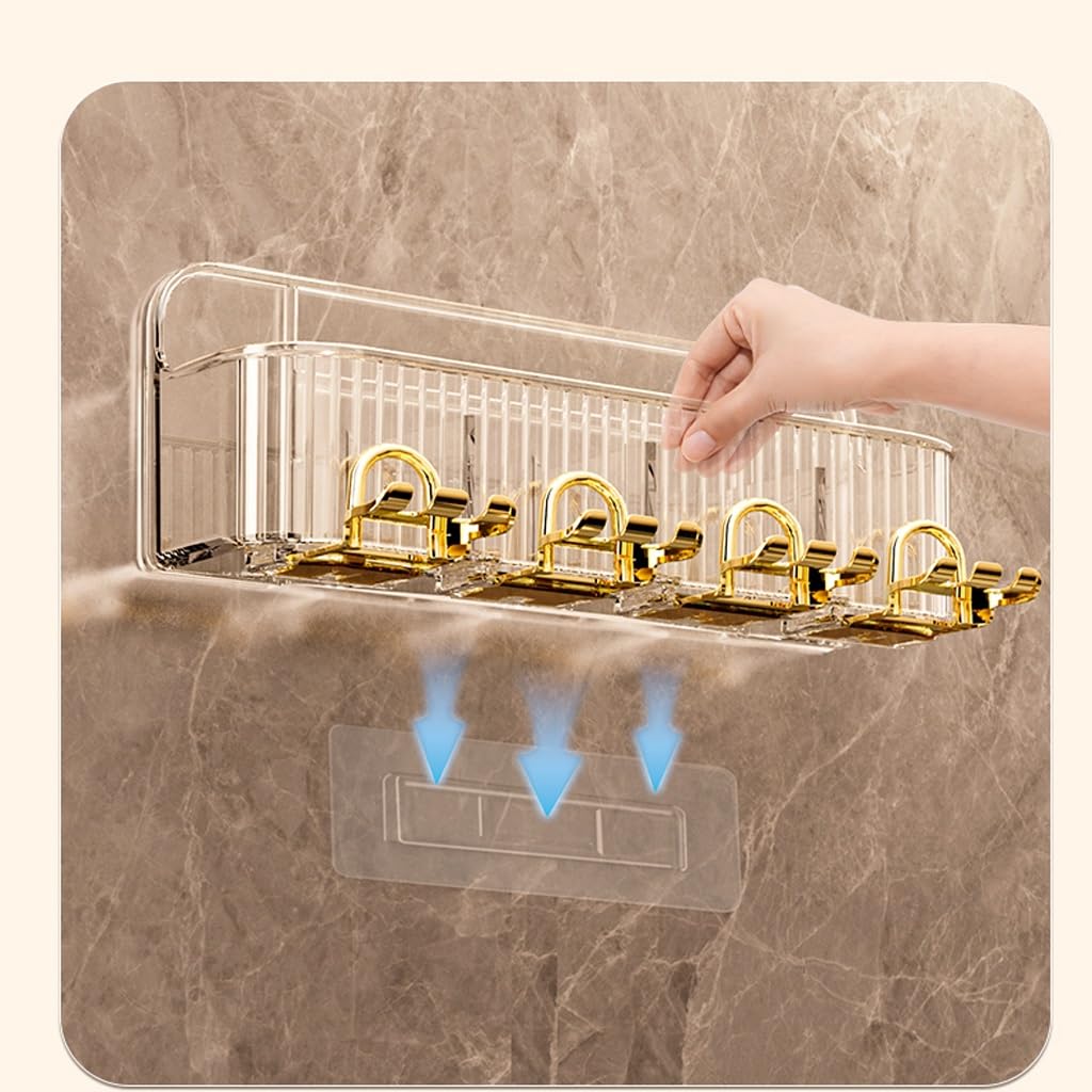Estante para Cepillos de Dientes Porta spazzolini Punzonatura Gratuita Tazza for collutorio Tazza for spazzolare Tazza for Denti Porta Denti Cilindro a Parete(B)