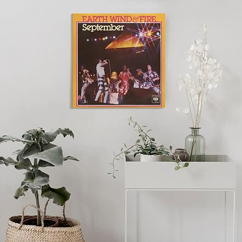 Miniatura 4 de MALOOS Póster de lienzo de septiembre de tierra, viento y fuego para pared, pintura artística decorativa, sala de estar, dormitorio, decoración de