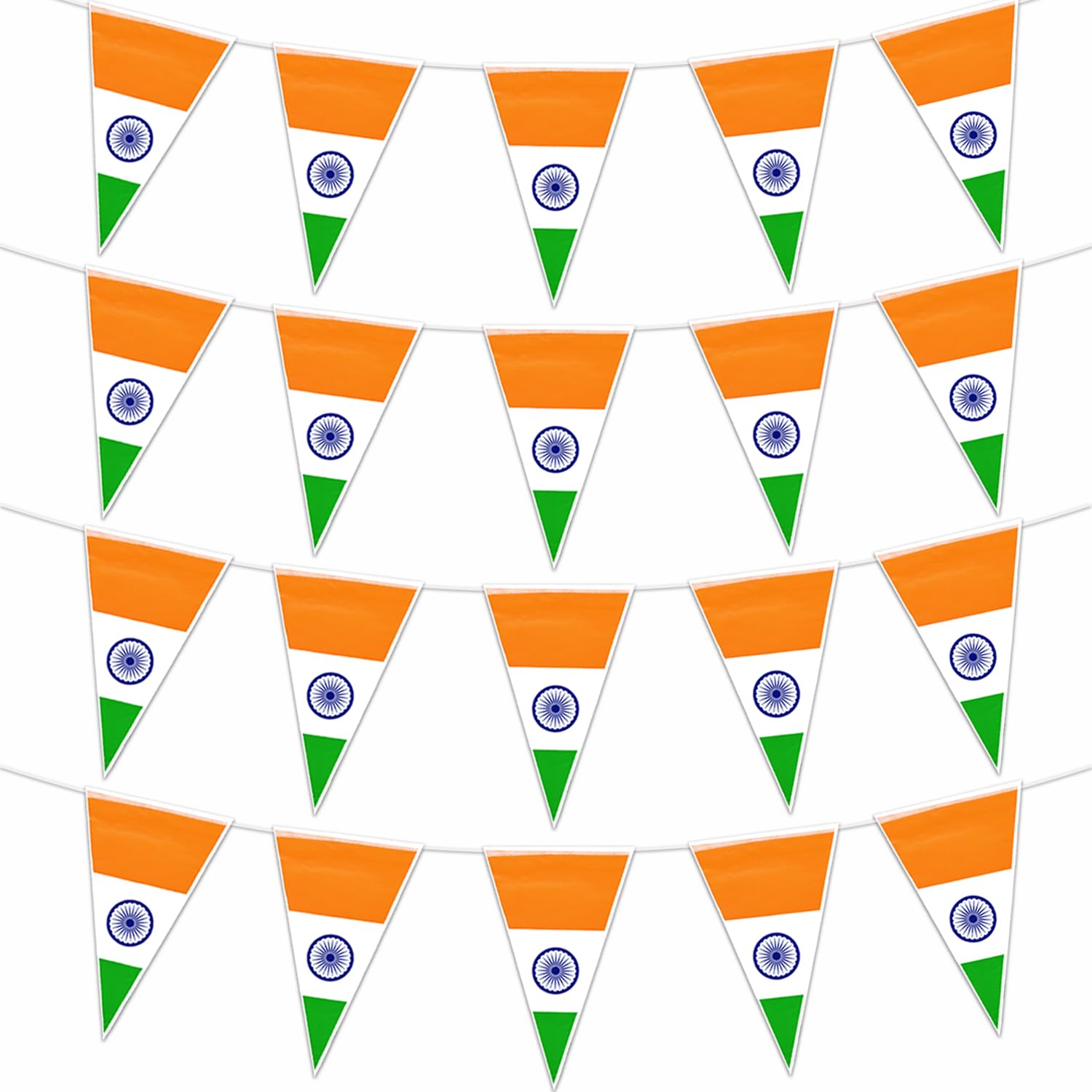 Rozi Decoration Tri Color Hanging Bunting Flag Decorations Items for Home, Office, School Parties, Collage, 15 August Decoration Items, Happy Independence Day Decorations Pack of 2 Set Bunting Flag (B0CCNR88D1) Amazon Price History, Amazon Price Tracker