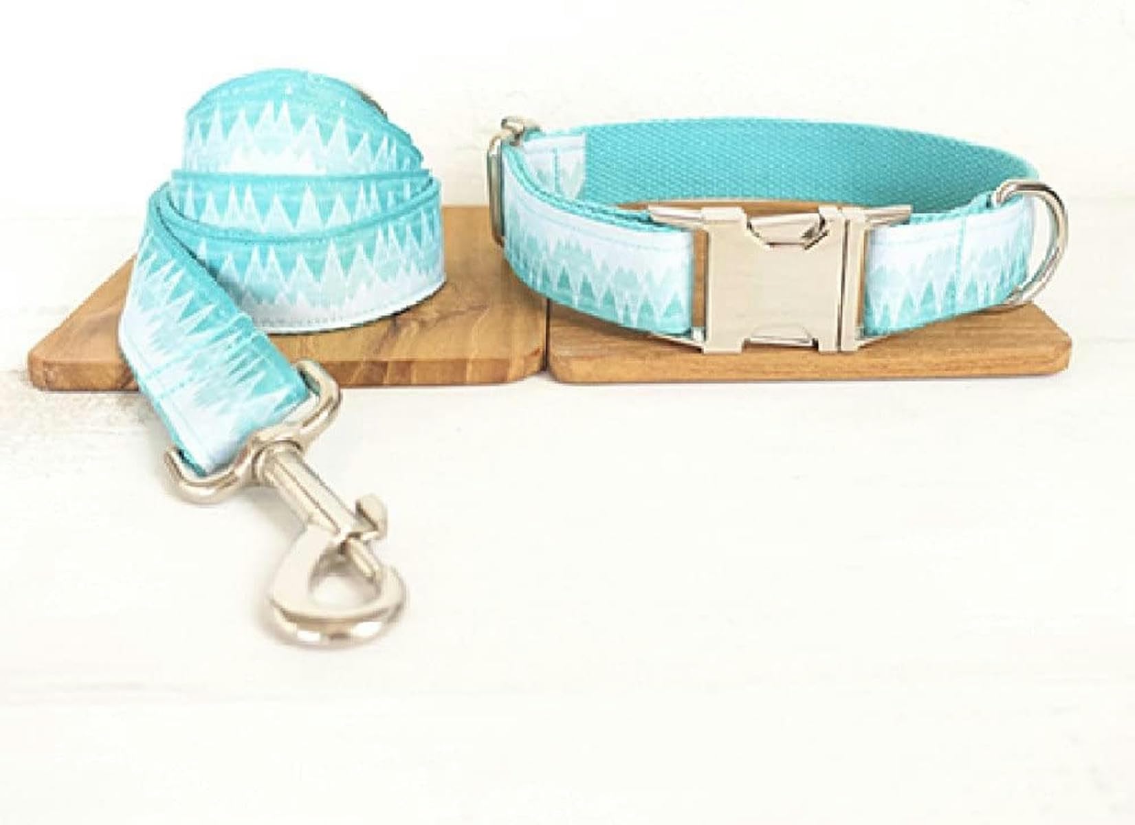 Collier imprimé Style Frais pour Chien 5 Tailles - Ensemble Collier et Laisse pour Chien - S