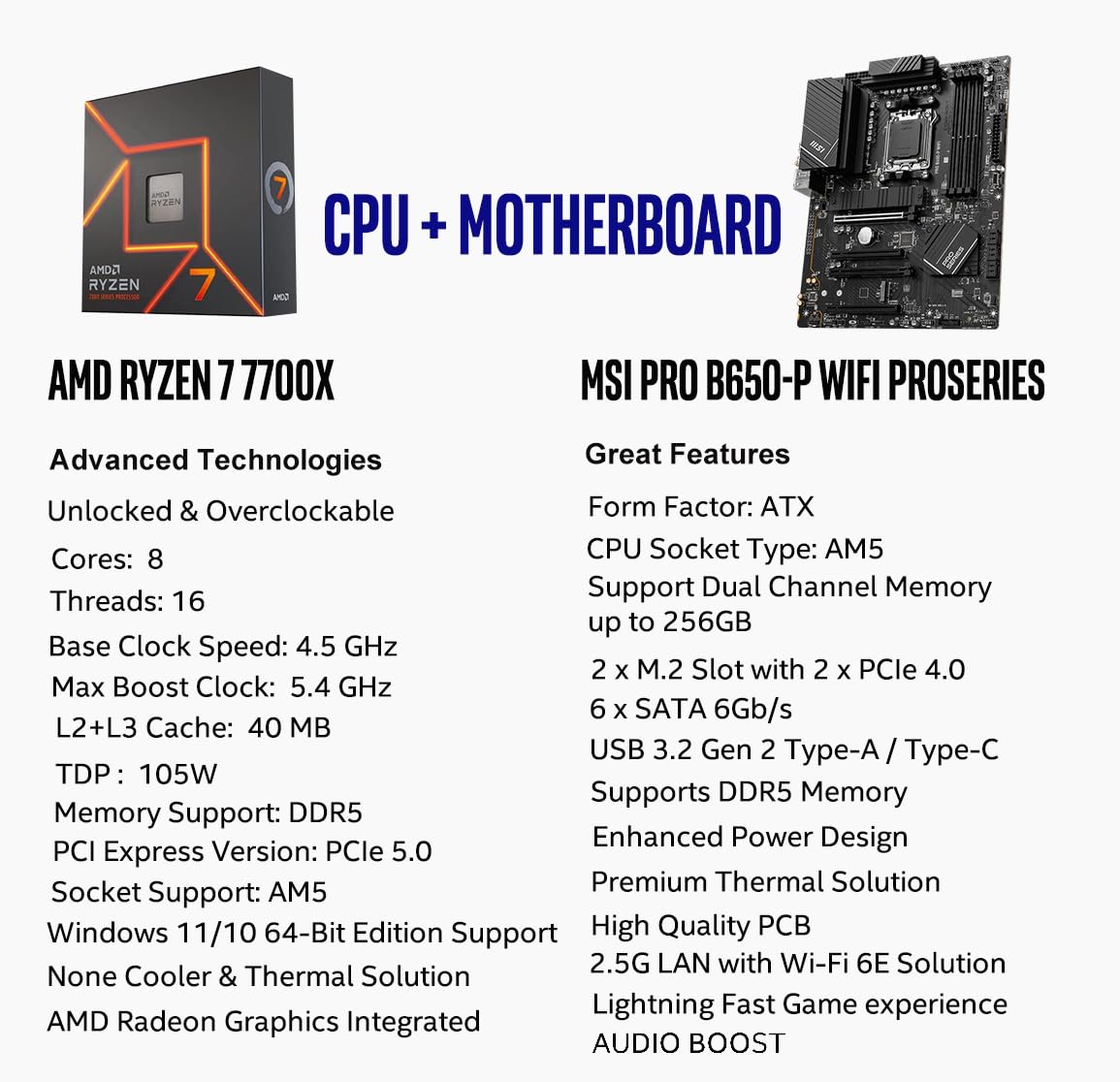 Amazon.co.jp: INLAND Micro Center AMD Ryzen 7 7700X 8コア 16 