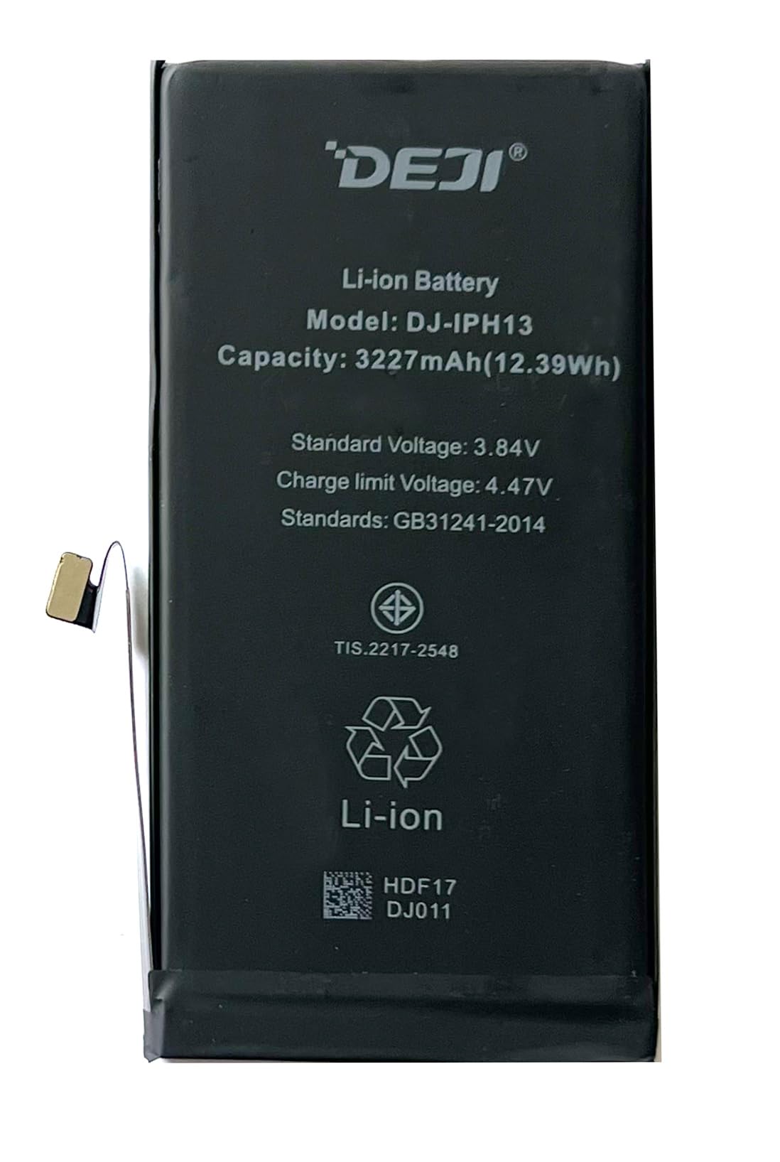 Battery compatible with iPhone 13, (Li-ion, 3.84 V, 3227 mAh, PRC, original IC) #A2655 - All Spares