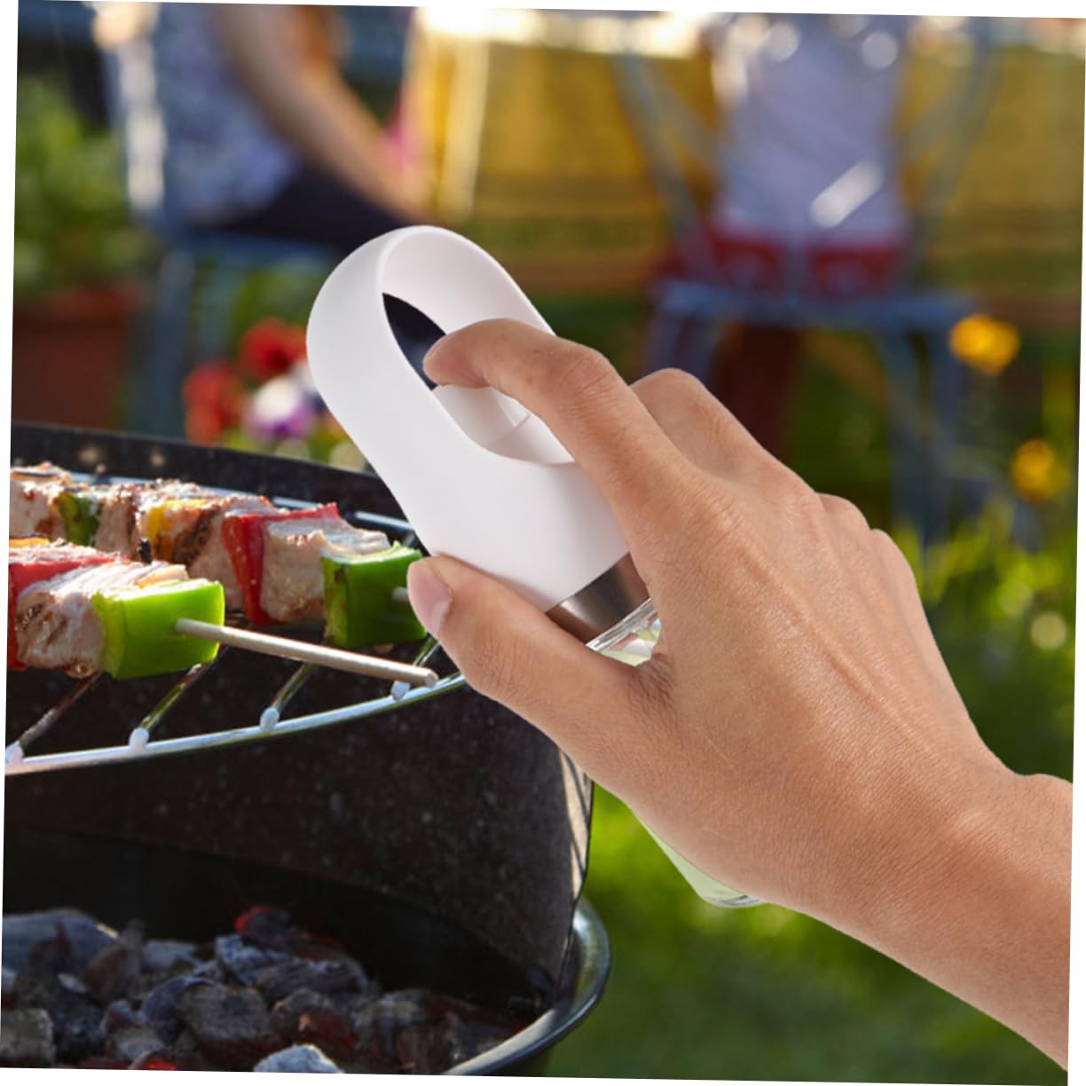 Ciieeo Oil Sprayer Mister Ergonomic Soda Lime Glass Kitchen Spray Bottle for Olive Oil Soy Sauce Vinegar Healthy Cooking Grilling Essential