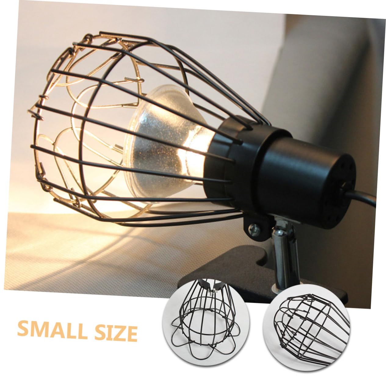 Cabilock 5 Ensembles Abat Jour Brûlure pour Lampes De Reptiles Accessoire pour Terrarium Protection pour Lampes Chauffantes Compatible Récipients 2 Pièces * 5